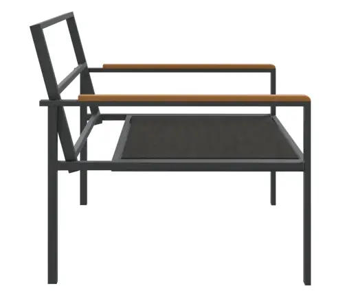 4-Daļīgs Dārza Atpūtas Mēbeļu Komplekts Ar Matračiem, Tērauds Vidaxl