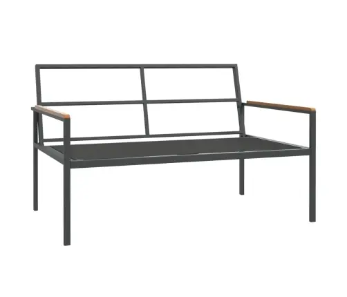 4-Daļīgs Dārza Atpūtas Mēbeļu Komplekts Ar Matračiem, Tērauds Vidaxl