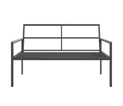 4-Daļīgs Dārza Atpūtas Mēbeļu Komplekts Ar Matračiem, Tērauds Vidaxl