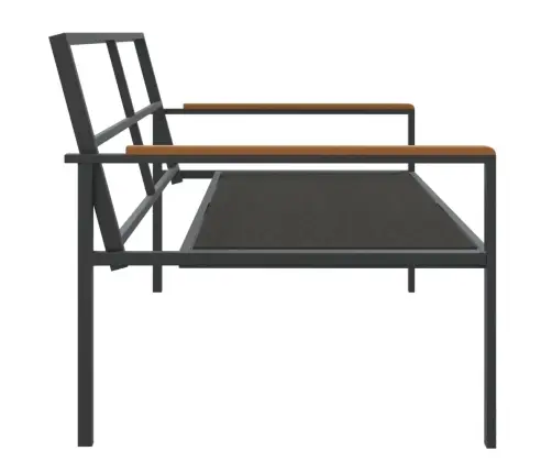 4-Daļīgs Dārza Atpūtas Mēbeļu Komplekts Ar Matračiem, Tērauds Vidaxl