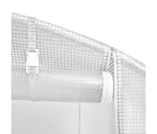 Siltumnīca Ar Tērauda Rāmi, Balta, 12 M², 4X3X2 M Vidaxl