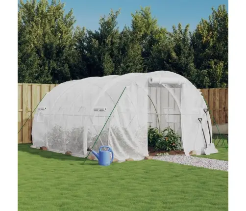 Siltumnīca Ar Tērauda Rāmi, Balta, 12 M², 4X3X2 M Vidaxl