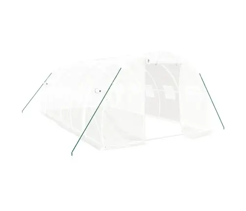 Siltumnīca Ar Tērauda Rāmi, Balta, 18 M², 6X3X2 M Vidaxl