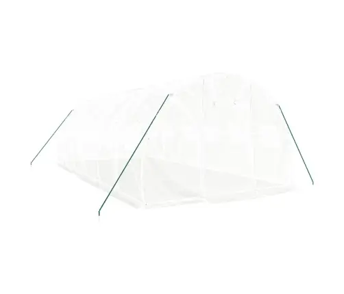 Siltumnīca Ar Tērauda Rāmi, Balta, 18 M², 6X3X2 M Vidaxl