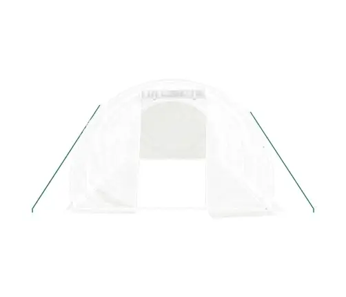 Siltumnīca Ar Tērauda Rāmi, Balta, 18 M², 6X3X2 M Vidaxl