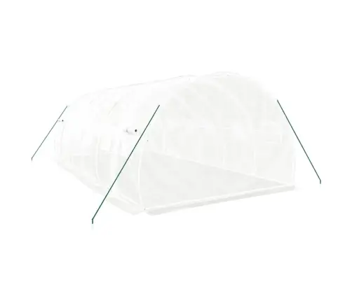 Siltumnīca Ar Tērauda Rāmi, Balta, 18 M², 6X3X2 M Vidaxl