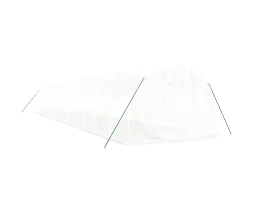 Siltumnīca Ar Tērauda Rāmi, Balta, 42 M², 14X3X2 M Vidaxl