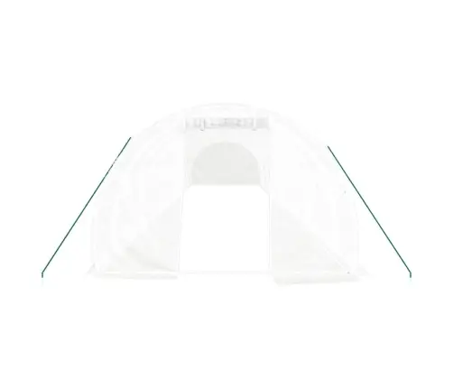 Siltumnīca Ar Tērauda Rāmi, Balta, 42 M², 14X3X2 M Vidaxl