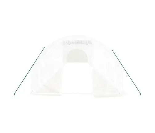 Siltumnīca Ar Tērauda Rāmi, Balta, 48 M², 16X3X2 M Vidaxl