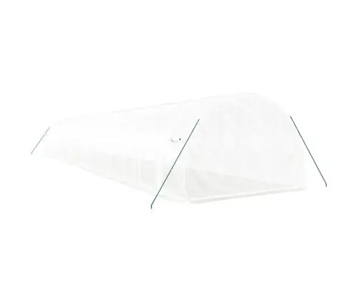 Siltumnīca Ar Tērauda Rāmi, Balta, 48 M², 16X3X2 M Vidaxl