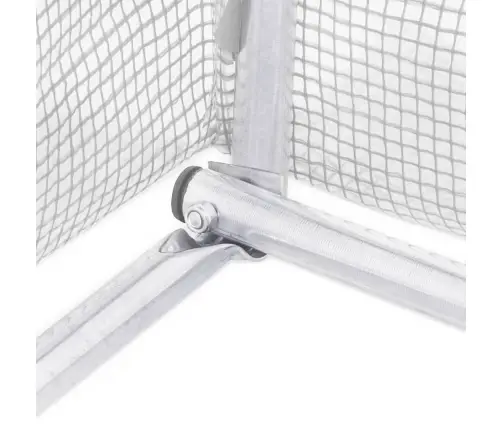 Siltumnīca Ar Tērauda Rāmi, Balta, 48 M², 16X3X2 M Vidaxl