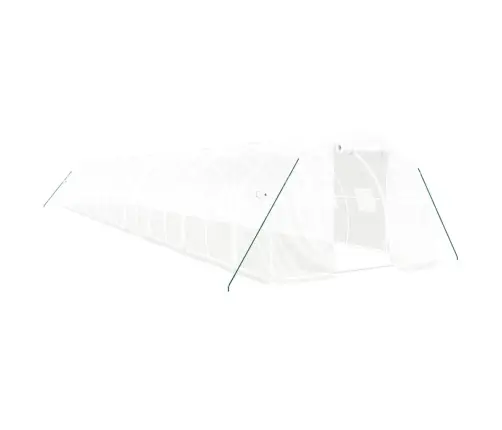 Siltumnīca Ar Tērauda Rāmi, Balta, 54 M², 18X3X2 M Vidaxl