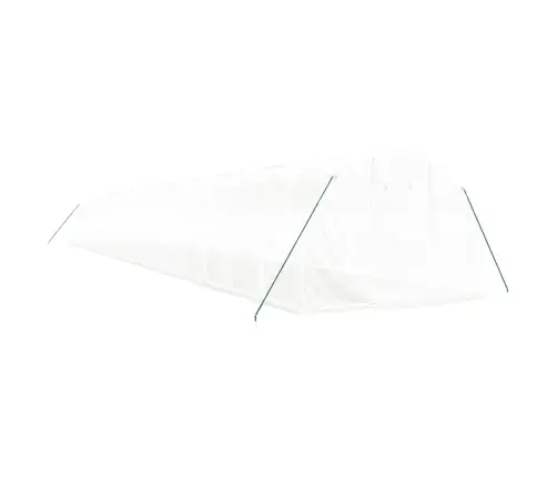 Siltumnīca Ar Tērauda Rāmi, Balta, 54 M², 18X3X2 M Vidaxl