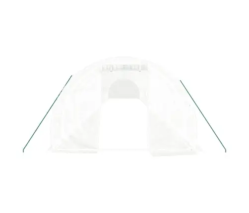 Siltumnīca Ar Tērauda Rāmi, Balta, 54 M², 18X3X2 M Vidaxl