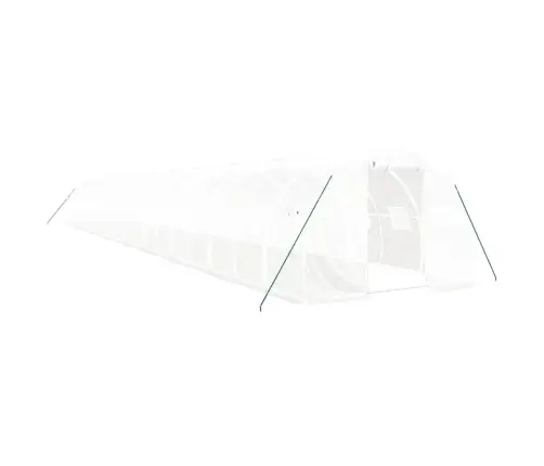 Siltumnīca Ar Tērauda Rāmi, Balta, 60 M², 20X3X2 M Vidaxl