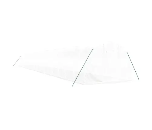 Siltumnīca Ar Tērauda Rāmi, Balta, 60 M², 20X3X2 M Vidaxl