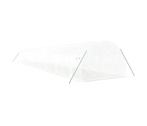 Siltumnīca Ar Tērauda Rāmi, Balta, 60 M², 20X3X2 M Vidaxl