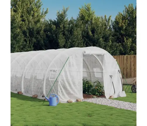 Kasvuhoone Terasraamiga, Valge, 66 M², 22X3X2 M