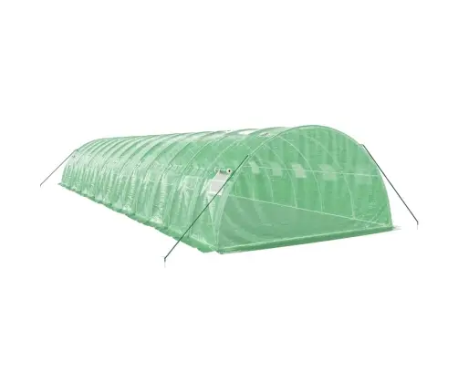 Siltumnīca Ar Tērauda Rāmi, Zaļa, 56 M², 14X4X2 M Vidaxl