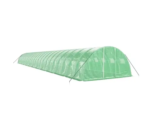 Siltumnīca Ar Tērauda Rāmi, Zaļa, 96 M², 24X4X2 M Vidaxl