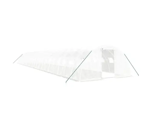 Siltumnīca Ar Tērauda Rāmi, Balta, 88 M², 22X4X2 M Vidaxl
