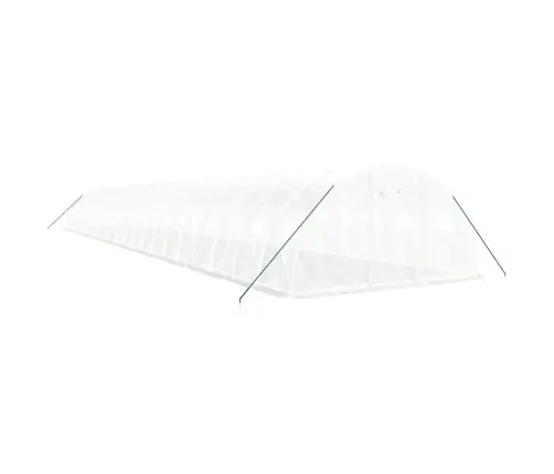 Siltumnīca Ar Tērauda Rāmi, Balta, 88 M², 22X4X2 M Vidaxl