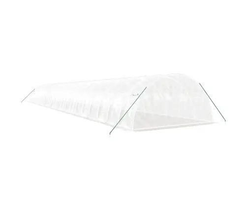 Siltumnīca Ar Tērauda Rāmi, Balta, 88 M², 22X4X2 M Vidaxl