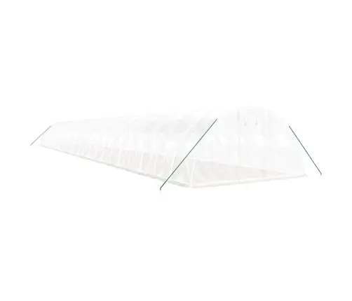 Siltumnīca Ar Tērauda Rāmi, Balta, 96 M², 24X4X2 M Vidaxl