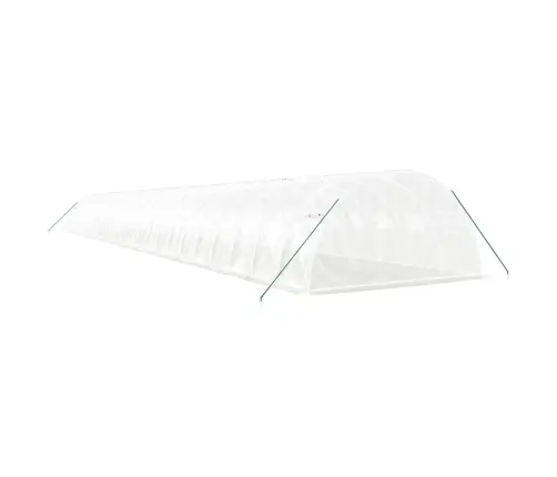 Siltumnīca Ar Tērauda Rāmi, Balta, 96 M², 24X4X2 M Vidaxl