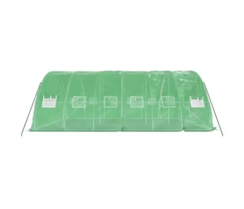 Siltumnīca Ar Tērauda Rāmi, Zaļa, 30 M², 6X5X2,3 M Vidaxl