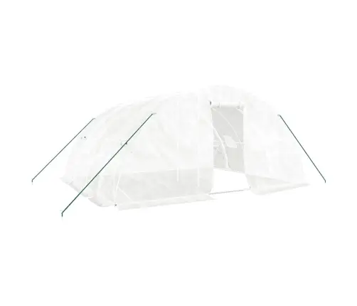 Siltumnīca Ar Tērauda Rāmi, Balta, 20 M², 5X4X2,3 M Vidaxl