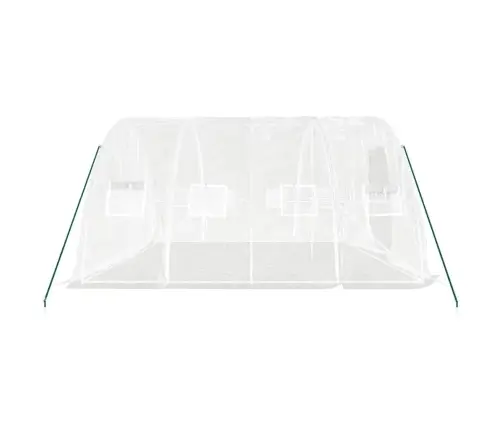 Siltumnīca Ar Tērauda Rāmi, Balta, 20 M², 5X4X2,3 M Vidaxl