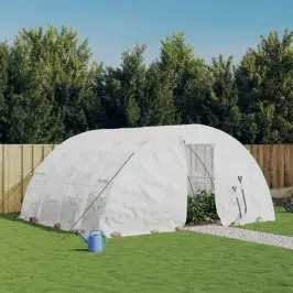 Siltumnīca Ar Tērauda Rāmi, Balta, 20 M², 5X4X2,3 M Vidaxl Siltumnīca Ar Tērauda Rāmi, Balta, 20 M², 5X4X2,3 M Vidaxl