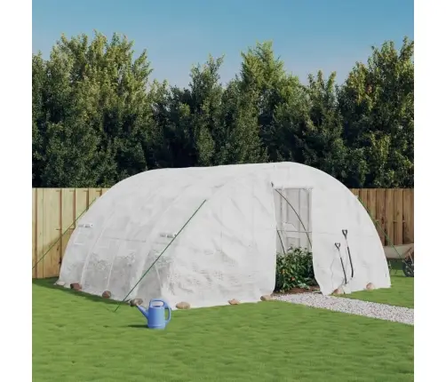 Siltumnīca Ar Tērauda Rāmi, Balta, 20 M², 5X4X2,3 M Vidaxl