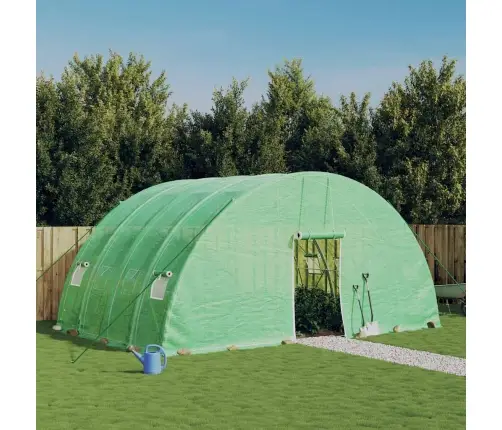 Siltumnīca Ar Tērauda Rāmi, Zaļa, 24 M², 6X4X2,85 M Vidaxl