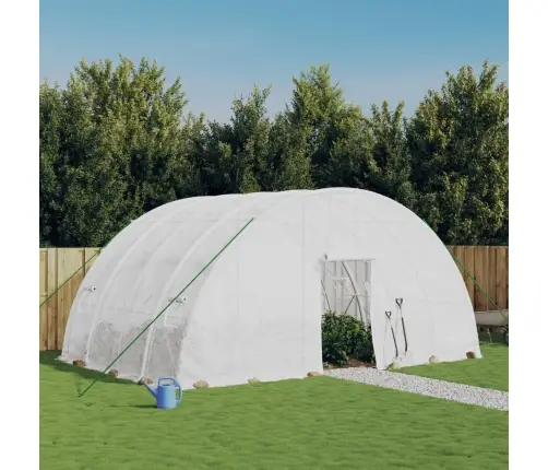 Siltumnīca Ar Tērauda Rāmi, Balta, 24 M², 6X4X2,85 M Vidaxl