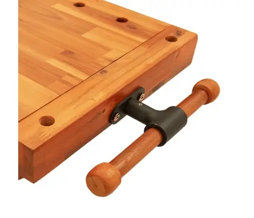 Töölaua Plaat Kruustangidega, 52 X 44 X 9,5 cm Akaatsiapuit