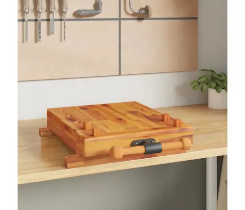 Töölaua Plaat Kruustangidega, 52 X 44 X 9,5 cm Akaatsiapuit