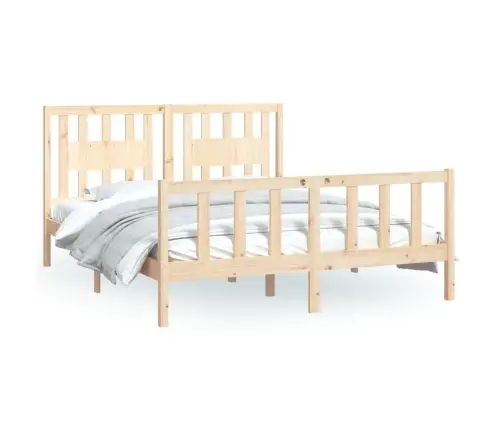 Lovos Rėmas Su Galvūgaliu, 160X200cm Pušies Medienos Masyvas