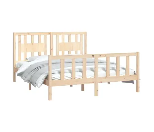 Lovos Rėmas Su Galvūgaliu, 160X200cm Pušies Medienos Masyvas