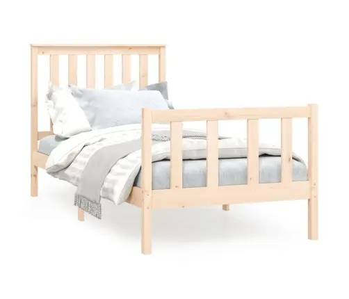 Gulta Bez Matrača, 100X200 Cm, Priedes Masīvkoks Vidaxl