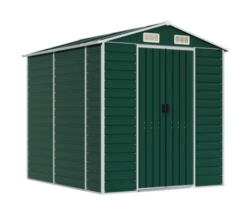 Sodo Sandėliukas, Žalias, 191X215X198 cm Cinkuotas Plienas