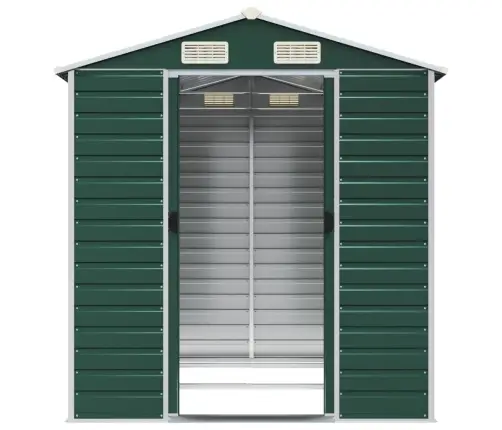 Sodo Sandėliukas, Žalias, 191X215X198 cm Cinkuotas Plienas