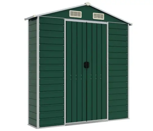 Sodo Sandėliukas, Žalias, 191X215X198 cm Cinkuotas Plienas