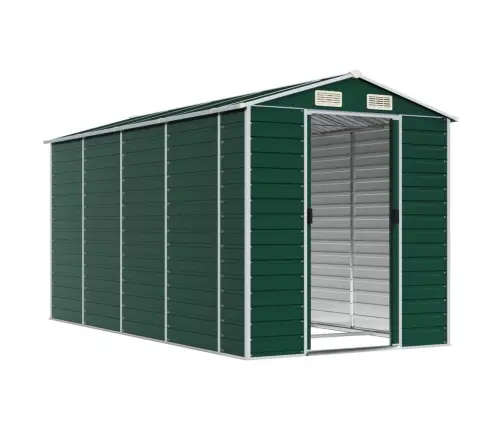 Sodo Pašiūrė, Žalia, 191X385X198cm Galvanizuotas Plienas