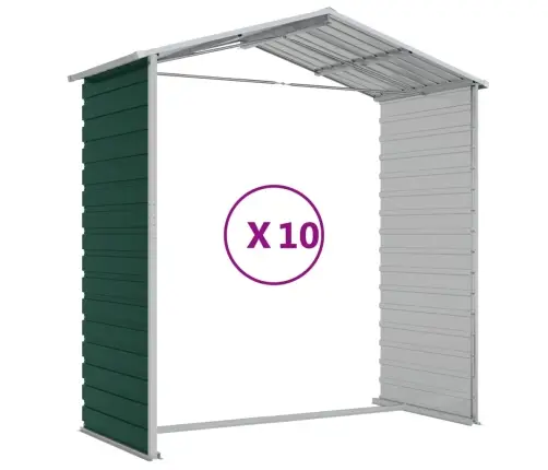 Sodo Pašiūrė, Žalia, 191X895X198cm Galvanizuotas Plienas