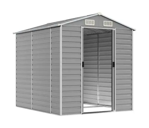 Sodo Sandėliukas, Šviesiai Pilkas, 191X215X198 cm Cinkuotas Plienas