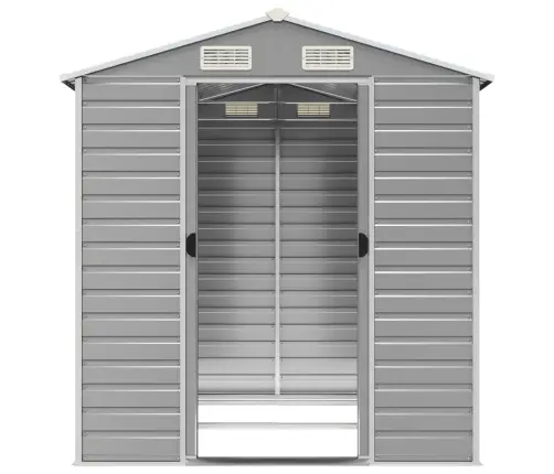 Sodo Sandėliukas, Šviesiai Pilkas, 191X215X198 cm Cinkuotas Plienas