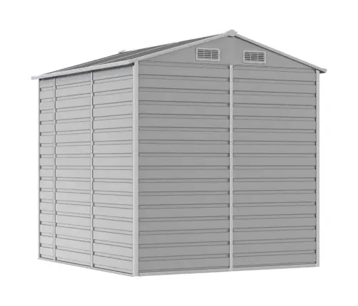 Sodo Sandėliukas, Šviesiai Pilkas, 191X215X198 cm Cinkuotas Plienas