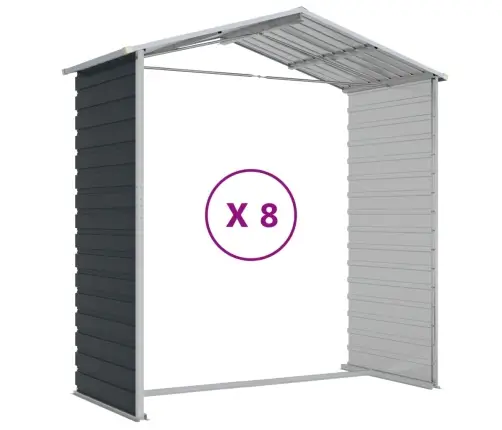 Aiakuur, Antratsiithall, 191X725X198 cm Tsingitud Teras